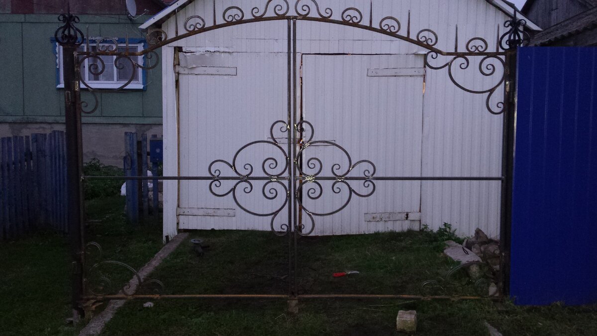 Каркас ворот с рисунками 