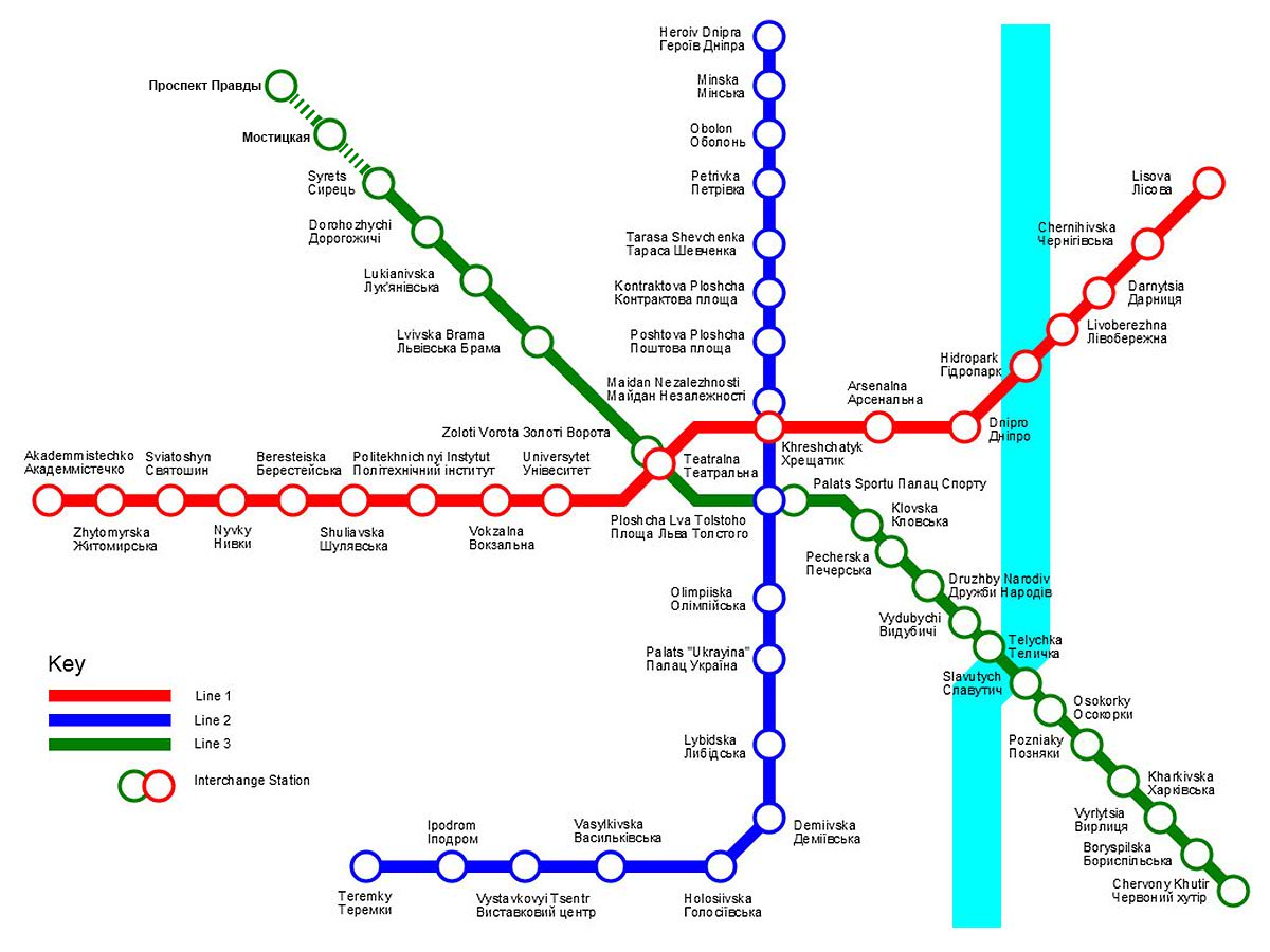 Метро киев схема 2022