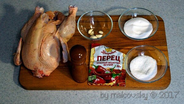 Ингредиенты для приготовления ветчины