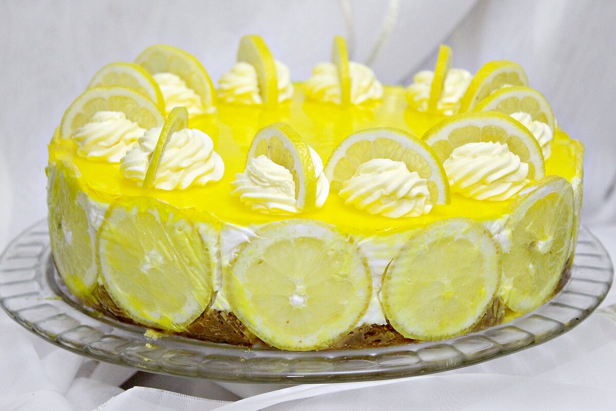 Лимонно-творожный пирог