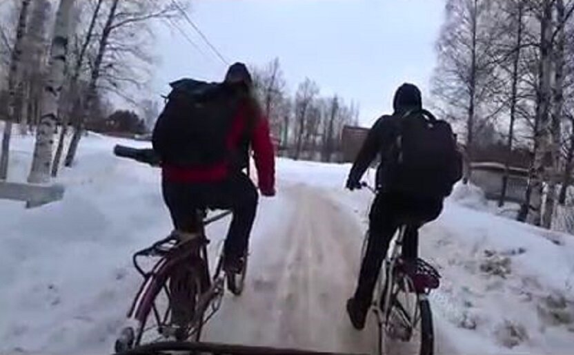 Велопрогулки зимой