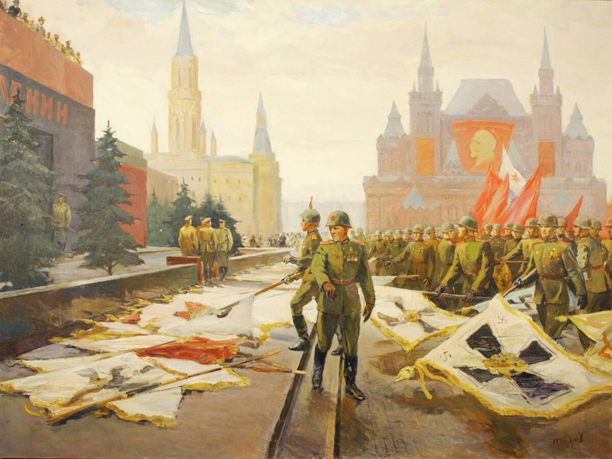 9 мая 1945 рисунок