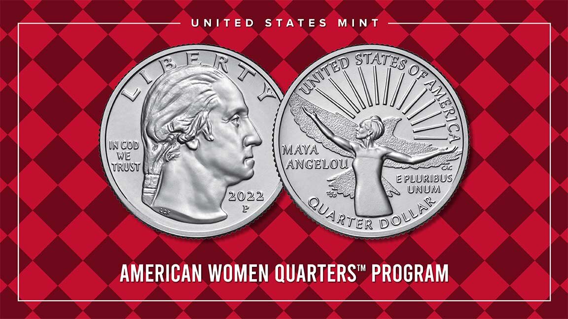 Майя Энджелоу стала первой чернокожей женщиной, чей портрет появился на монете в четверть доллара в Соединенных Штатах.-2