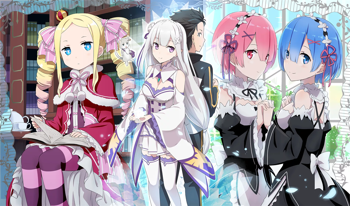 Re:Zero. Жизнь с нуля в альтернативном мире. Re Zero Беатрис и Эмилия. Ре Зеро аниме. Аниме Зеро жизнь в альтернативном мире с нуля.