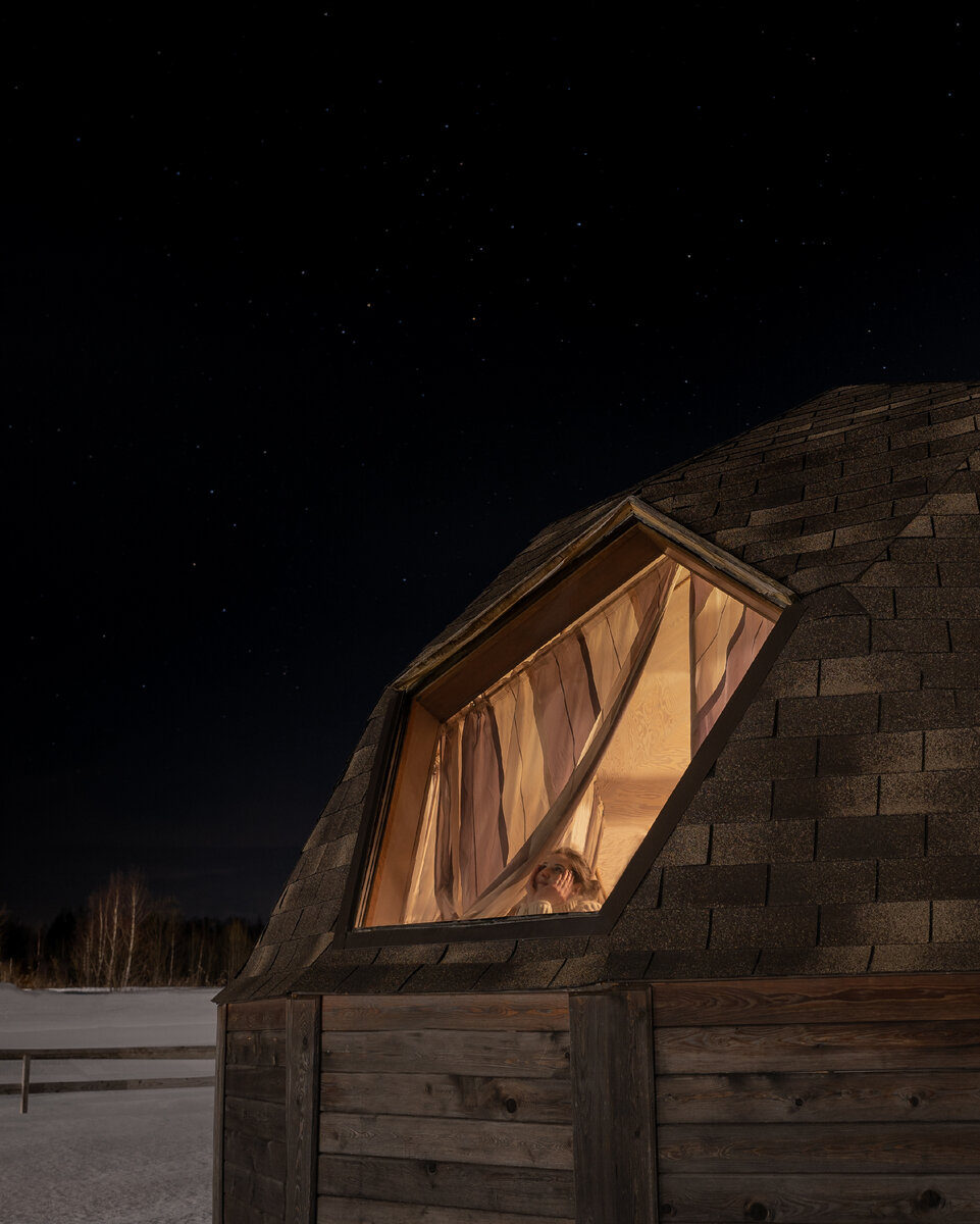 Купольный дом в креативной деревне