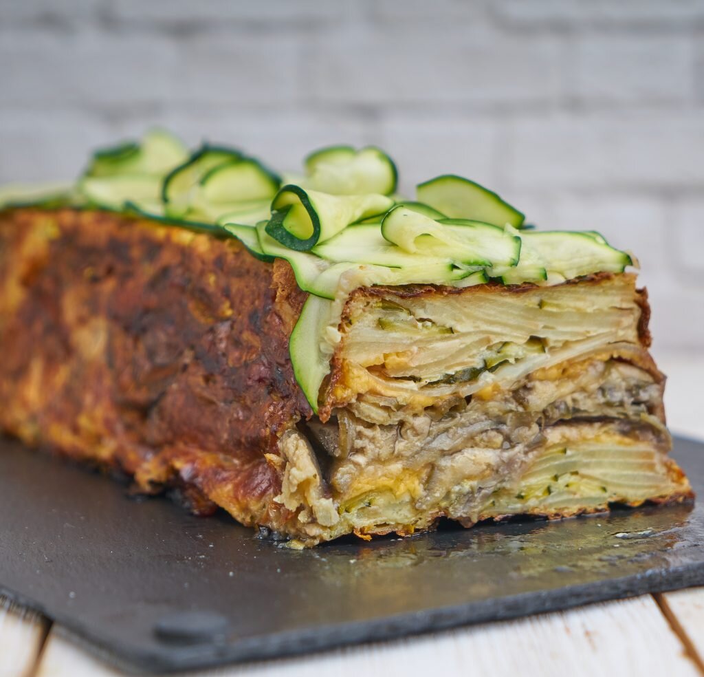 Невидимый пирог с кабачками и баклажанами, рецепт Чили Шоколад