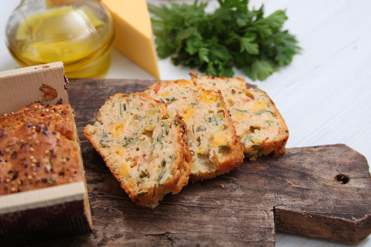 Несладкий закусочный кекс