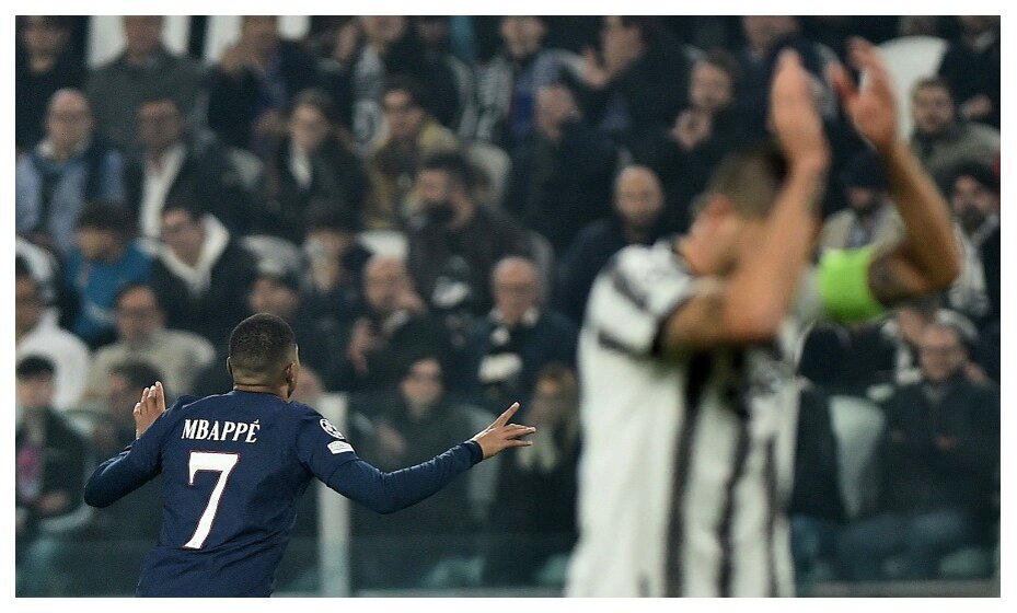    Килиан Мбаппе забил гол в Турине. Фото: Reuters