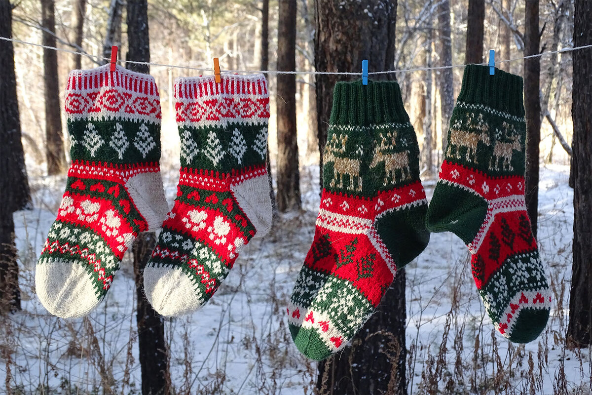 Рождественские носки и мешки