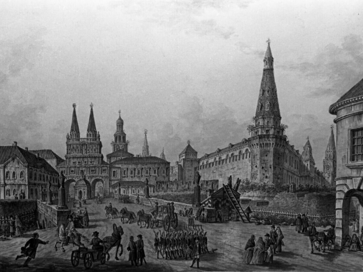    Москва. Гравюра XVIII века.© РИА Новости / Михаил Озерский