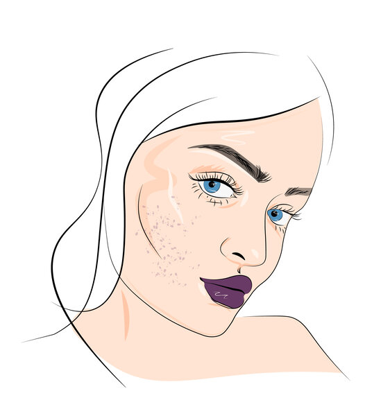 Пример неудачного подбора помады