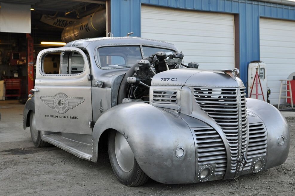 1941 Плимут трак. Plymouth Air Radial Truck. Машина с двигателем от самолета. Машина Plymouth пикап.