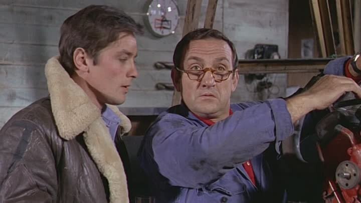 Ален Делон и Лино Вентура в фильме "Искатели приключений" (1967)