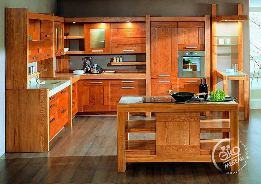 Кухонный гарнитур "Каприз" со столом-островом