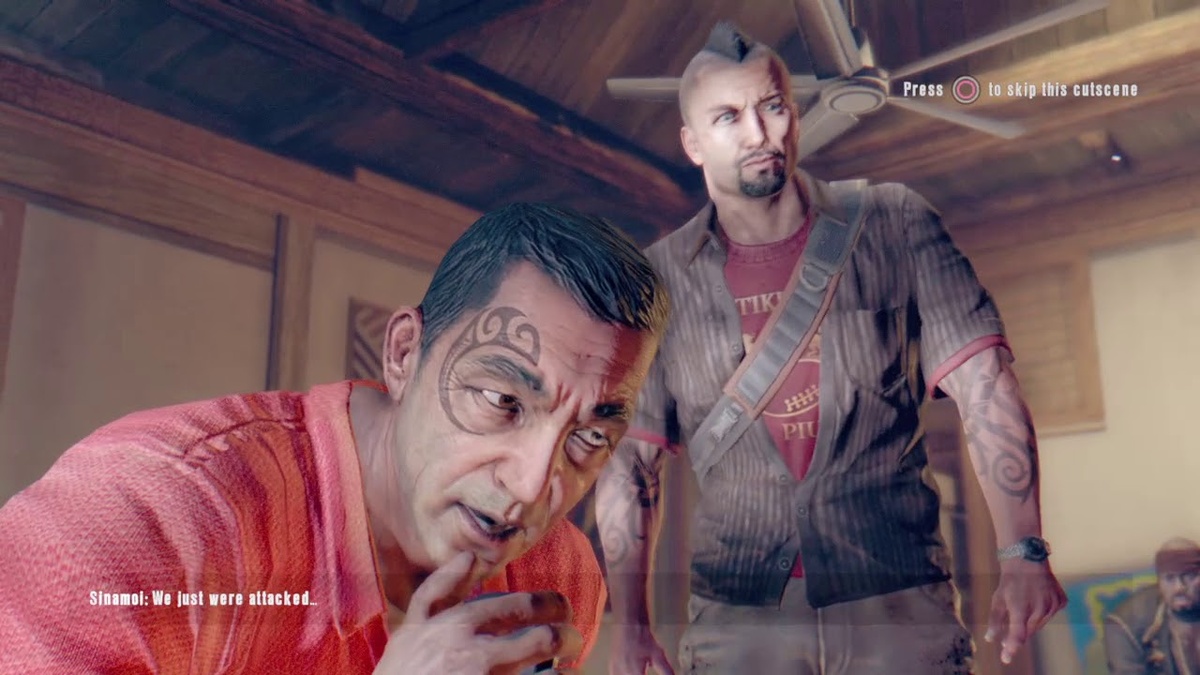 Заветная кнопка пропуска заставки. Если что, игра на скриншоте — Dead Island