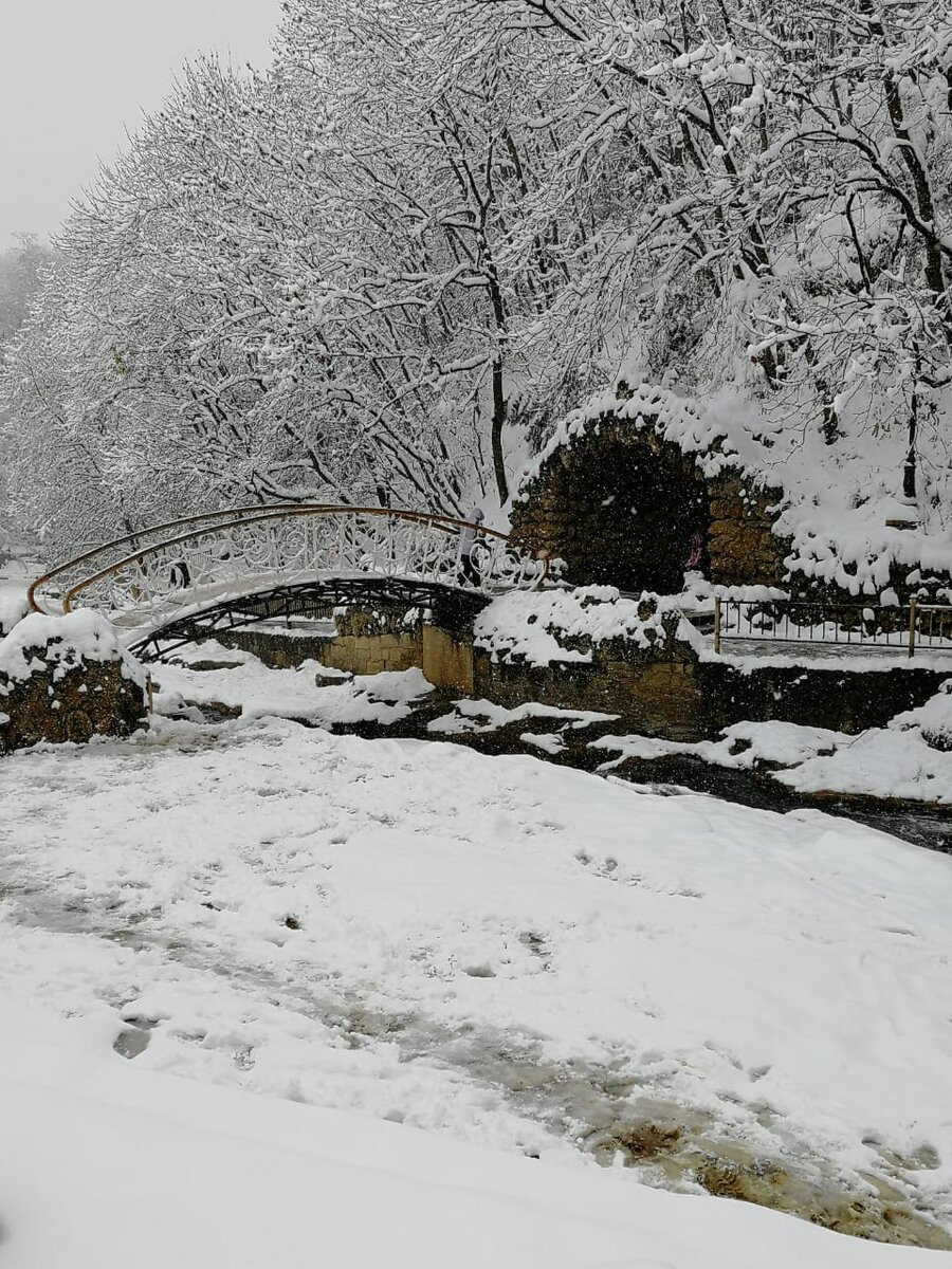 кисловодск парк зимой