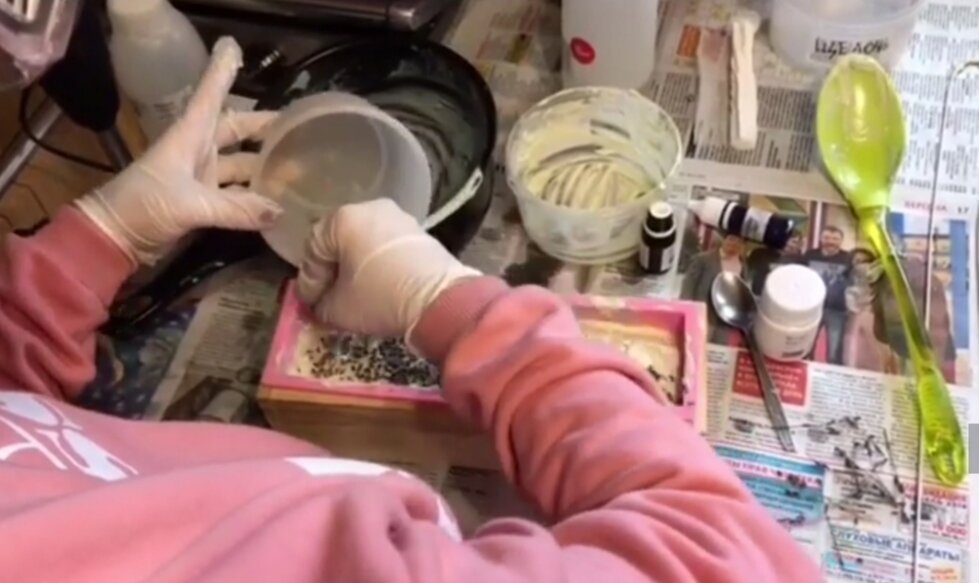 Процесс приготовления мыла с нуля