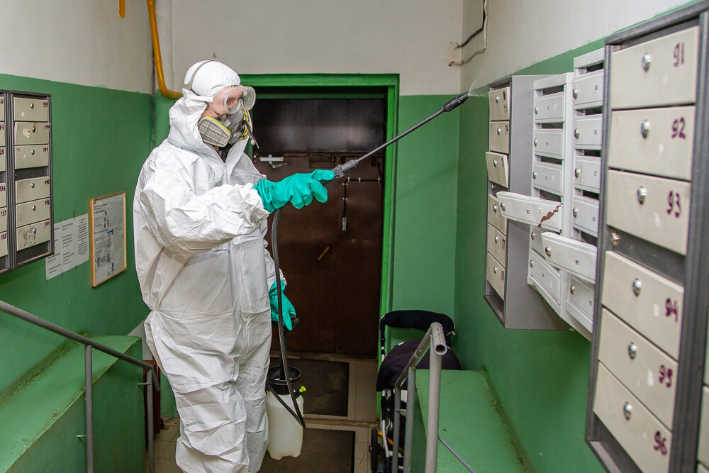 Обработка подъездов  в России.