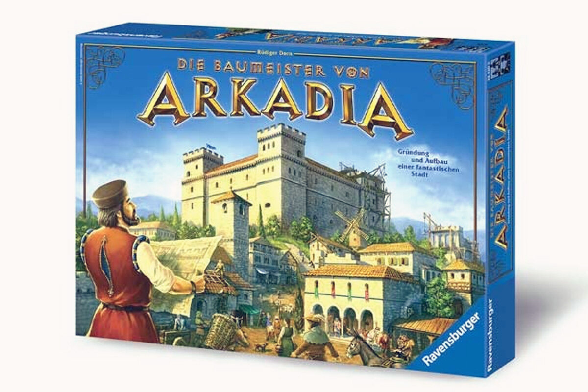 Настольная игра "Аркадия". Коробка.
