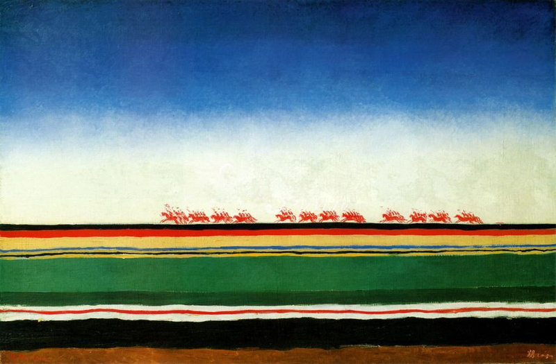 К. С. Малевич «Скачет красная конница», 1918 год