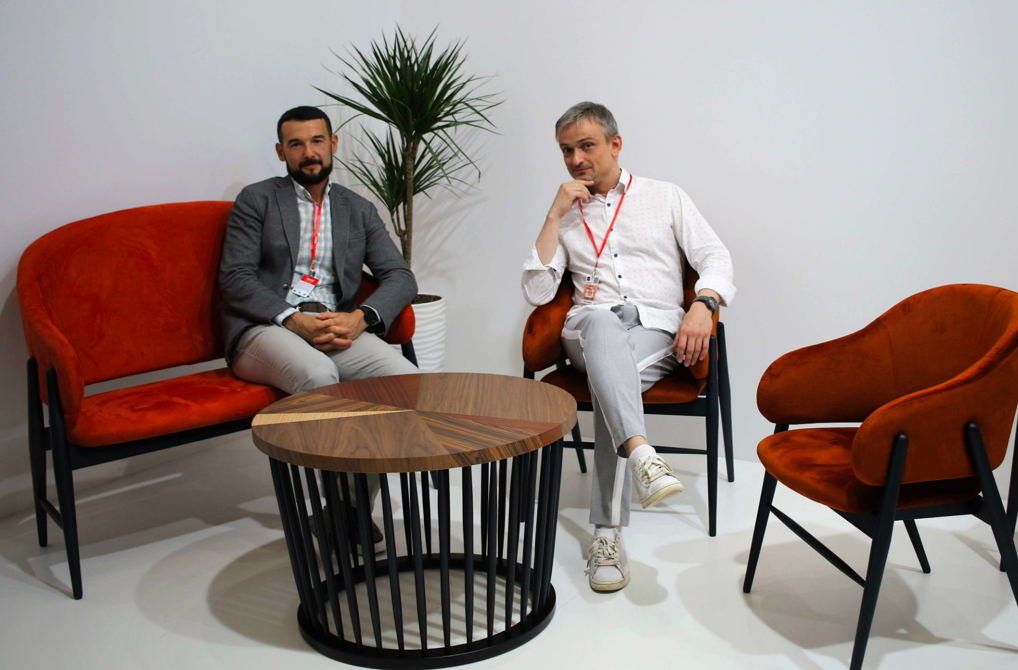 Дмитрий Подлужный (Sinteza) и Арсений Леонович (Panacom) на Maison & Objet Paris 