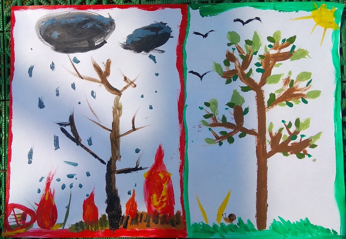 Раскраска Вертолёт тушит лесной пожар | распечатать раскраски для детей