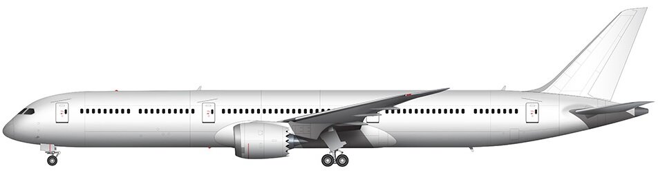 Общий вид самолета Боинг-787