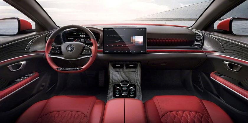Салон нового Han EV , Изображение: BYD