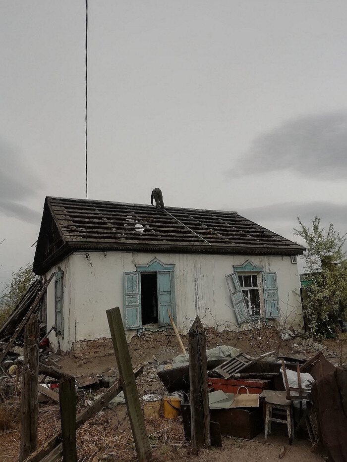 Дом сразу после пожара. Фото: «День добрых дел»