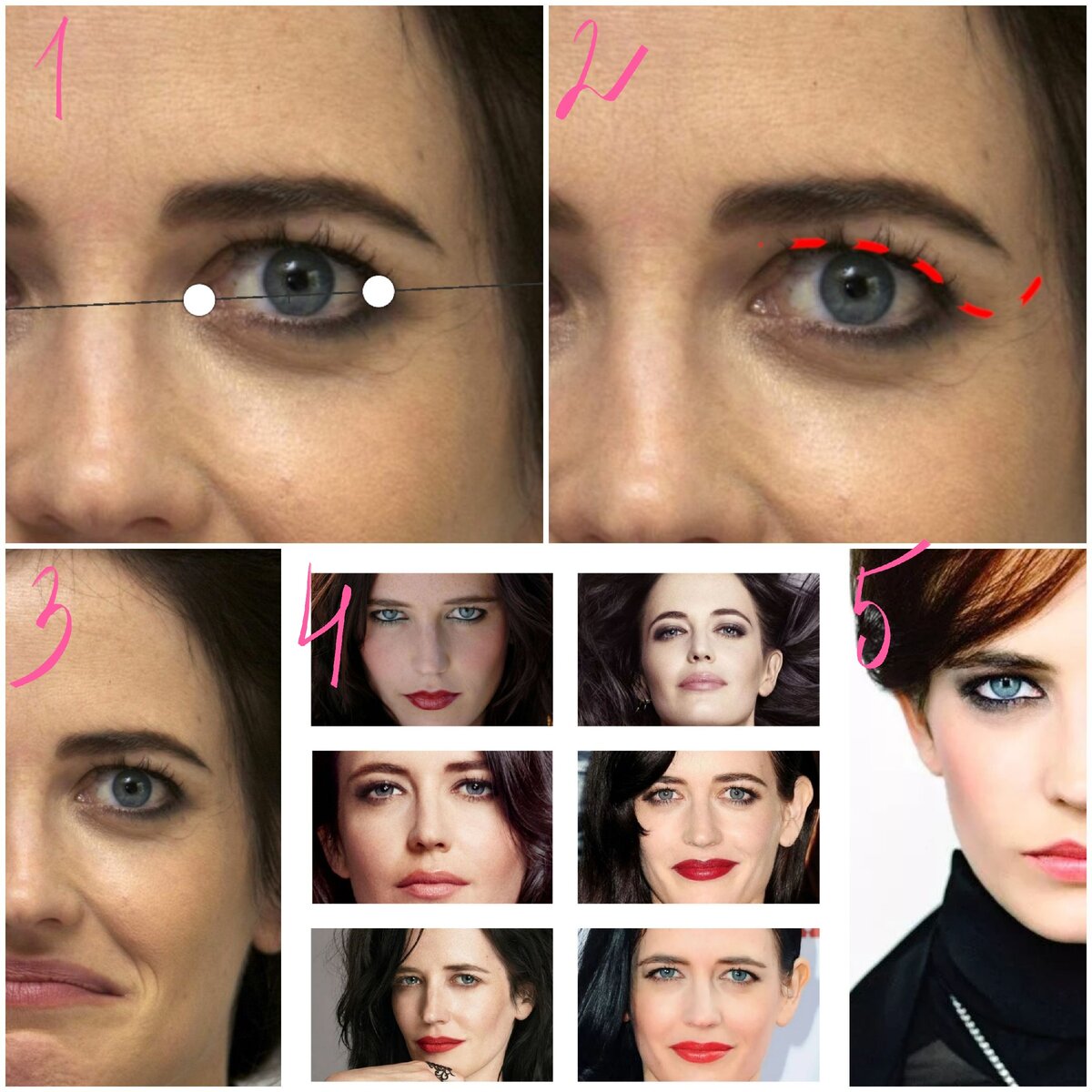 Eva green smokey eye