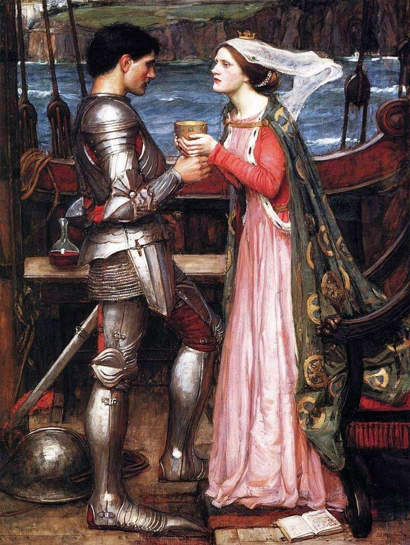 Romance genre. Джон Уотерхаус дама и рыцарь.