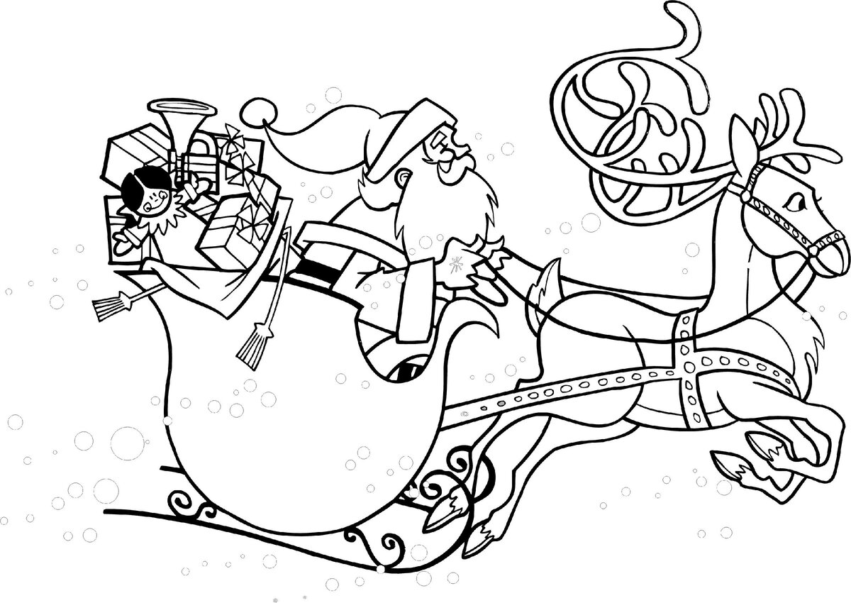 Иллюстрация-раскраска в свободном доступе