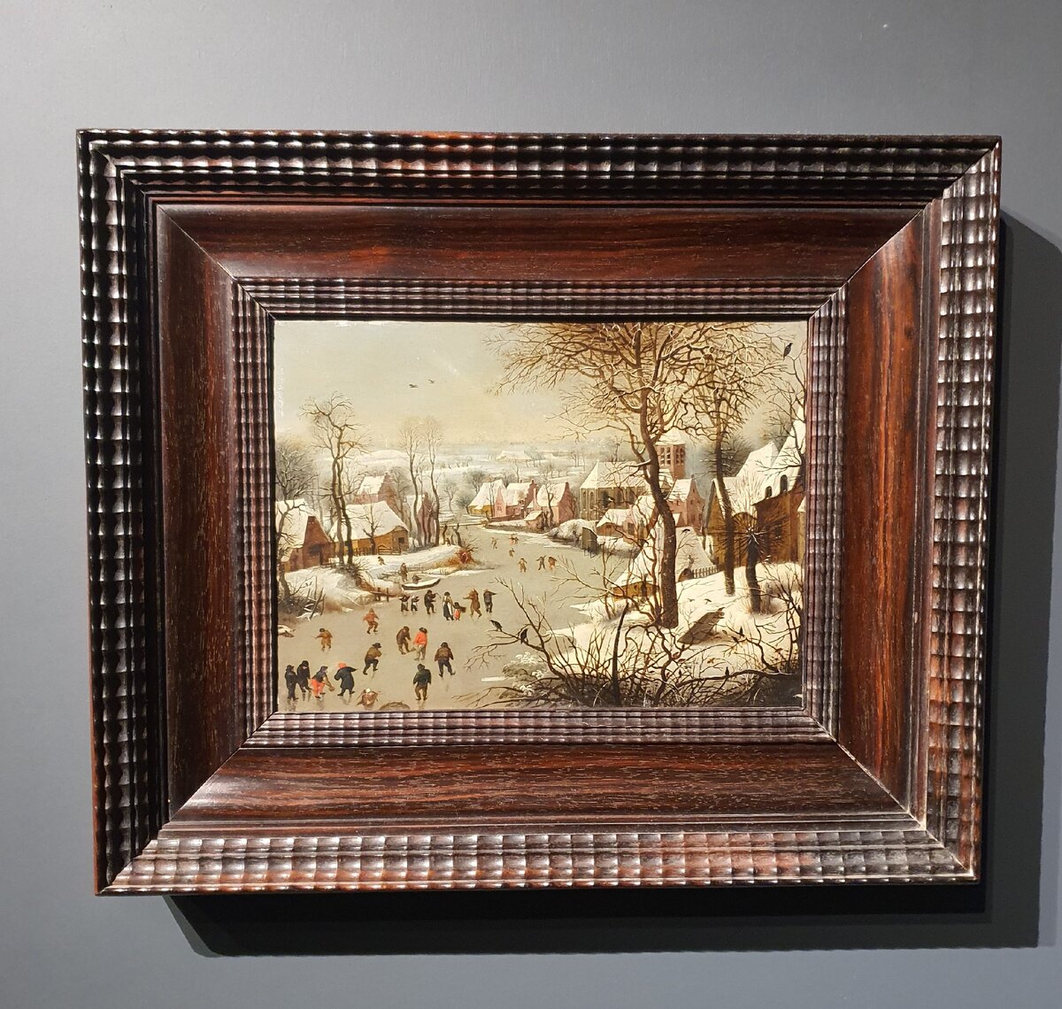 Ян Брейгель Старший. "Зимний пейзаж с ловушкой для птиц"