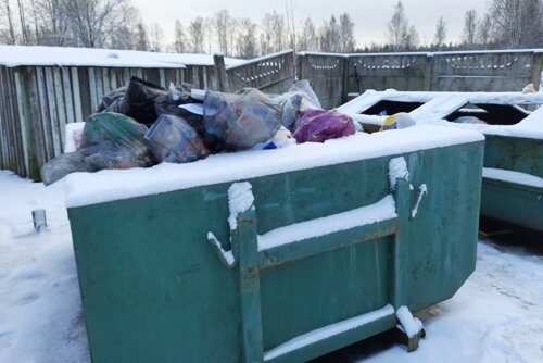 Вот так выглядит наша мусорка..