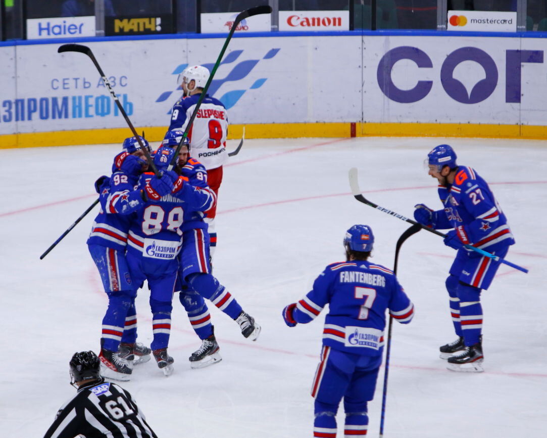 Петербургский СКА обыграл ЦСКА со счётом 3:1  (Фото: Максим Константинов, P1spb.ru)