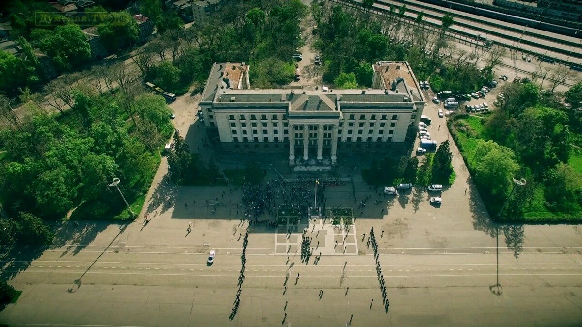 Одесса, площадь Куликово поле, Дом профсоюзов