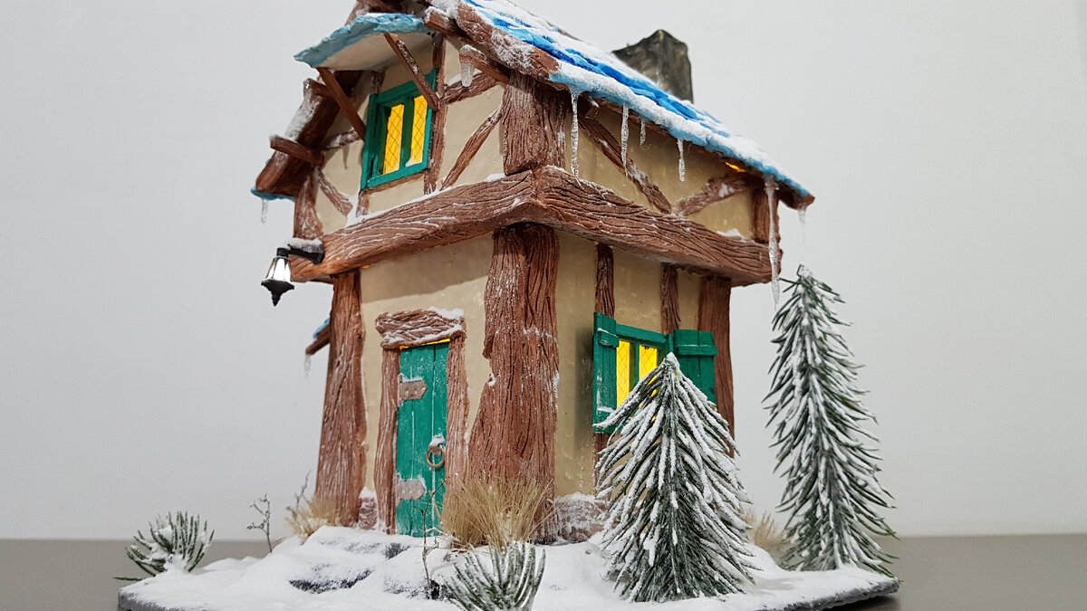 Сказочный зимний домик - 74 фото