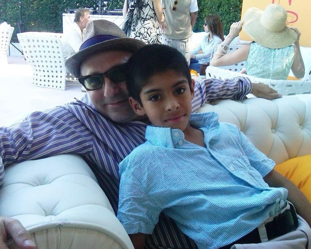 Уилли Гарсон с сыном Нейтеном