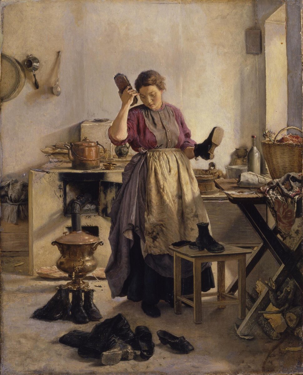 Андрей Попов "Утро на кухне" (Кухарка)