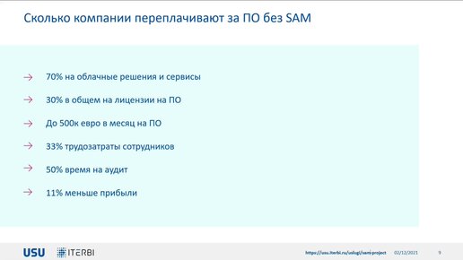 Фрагмент вебинара «Как выявить и исключить скрытые расходы на ПО. Примеры из практики.»