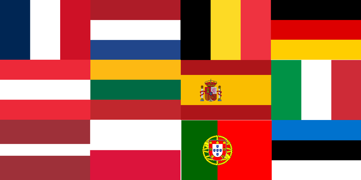 * 300 тысяч французов, голландцев и бельгийцев. 
* 120 тысяч немцев из государств Рейнского союза, а также 22 тысячи из королевства Пруссия. (Современная Германия) 
* 80 тысяч поляков и 20 тысяч литовцев из герцогства Варшавского.  (современная Польша,Литва) 
 * 44 тысячи итальянцев. 
* 40 тысяч австрийцев.
 * 25 тысяч литовцев,латышей,эстонцев многие из которых имели Российское подданство! А также 4800 испанцев, 2000 португальцев и даже 2000 хорватов! (коллаж авторов)