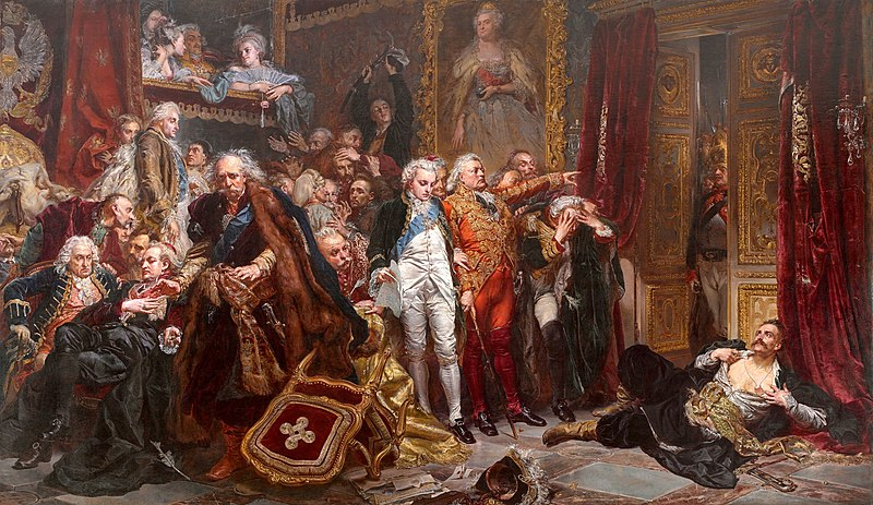 «Рейтан — упадок Польши», картина Яна Матейко. Холст, масло, 1866, 282 x 487 см