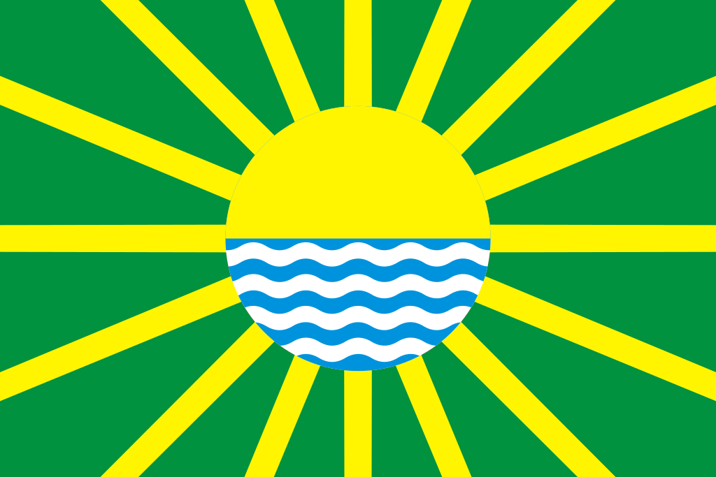 Флаг города- курорта Яровое в Алтайском Крае.