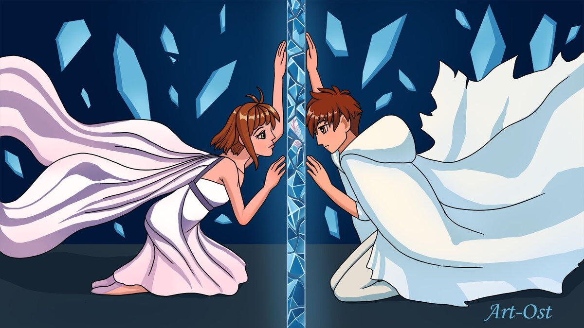 Рисунок по аниме "Хроника крыльев"