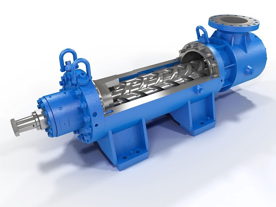 Шнековый насос для перекачки вязких жидкостей