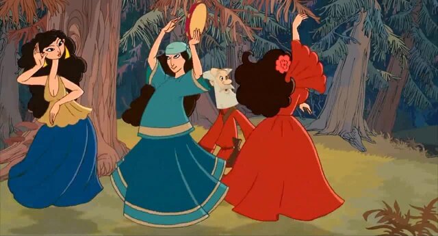 кадры из м\ф "Алеша Попович"