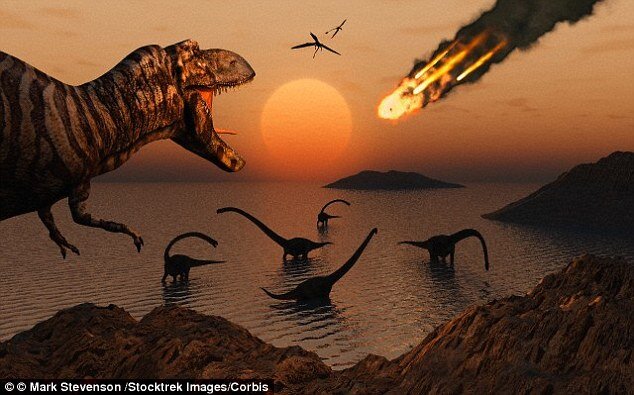 Согласно одной из наиболее популярных и проработанных версий, падение гигантского астероида привело к вымиранию динозавров в конце мелового периода