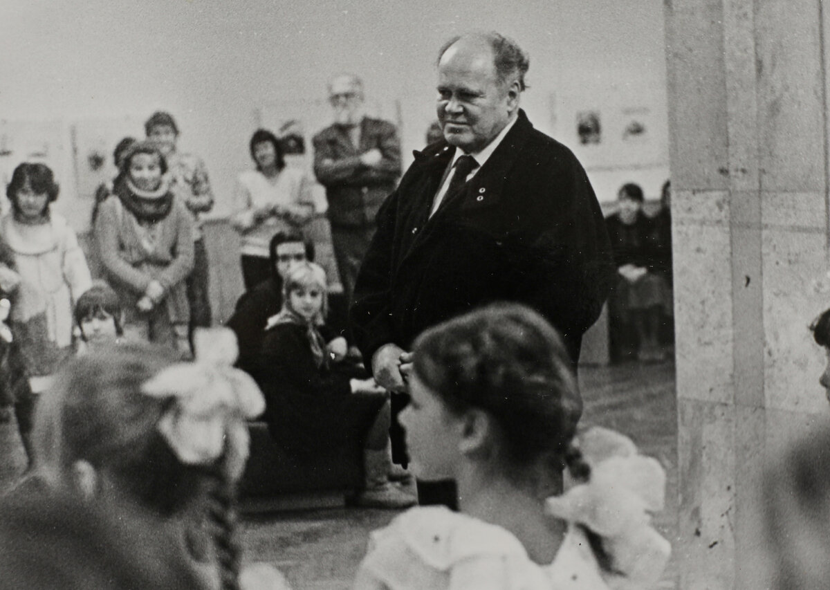 Лев Токмаков на встрече с детьми