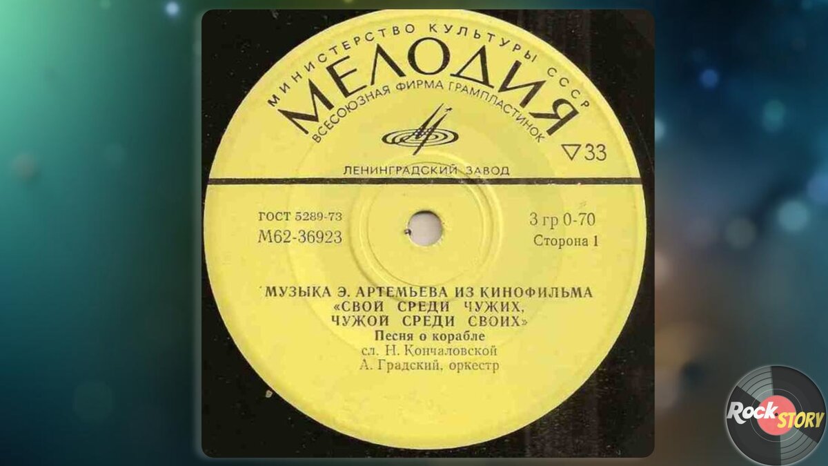 На фотографии первая сторона мини альбома Музыка Из Кинофильма "Свой Среди Чужих, Чужой Среди Своих"