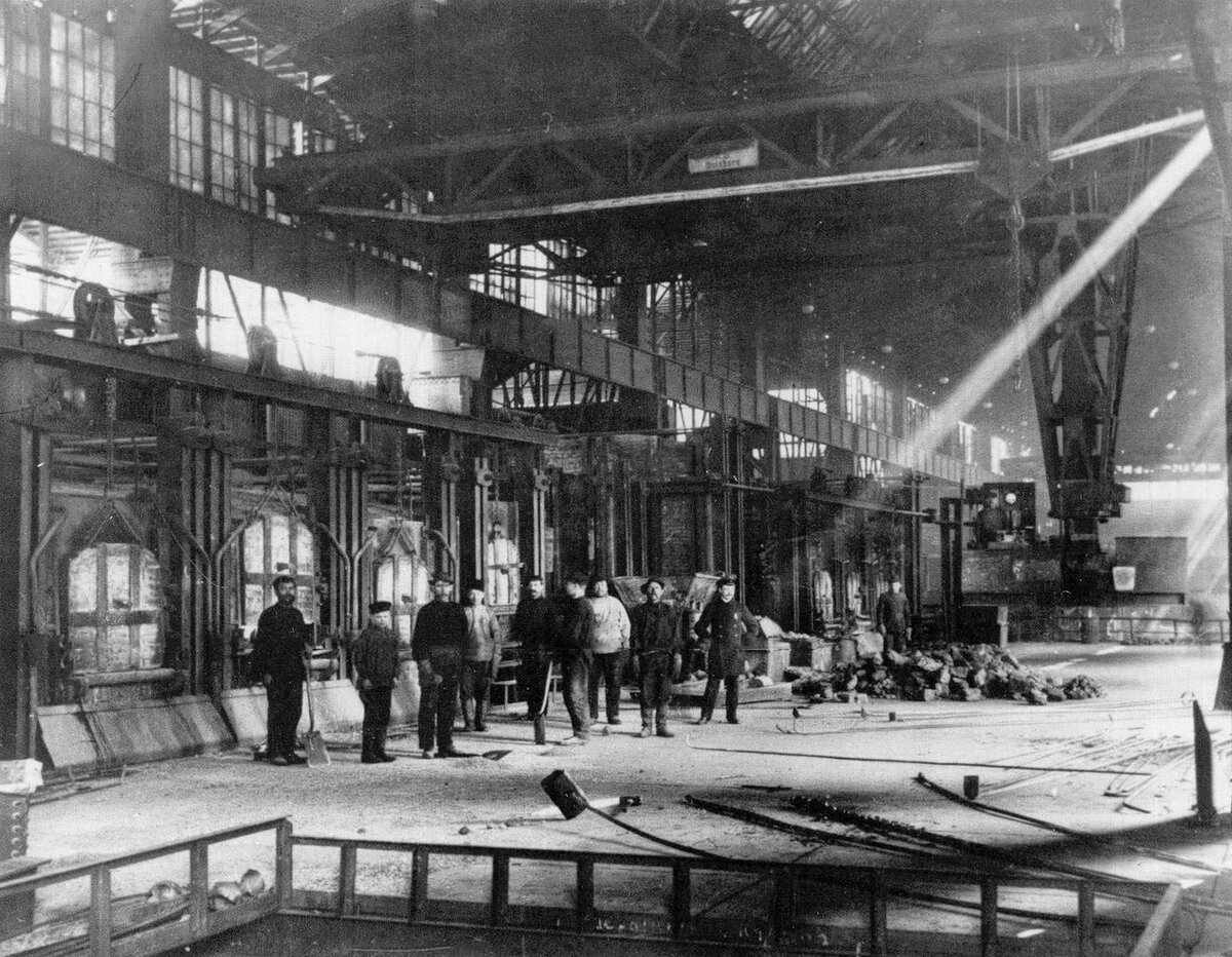 Путиловский завод в Санкт-Петербурге, начало ХХ века. 